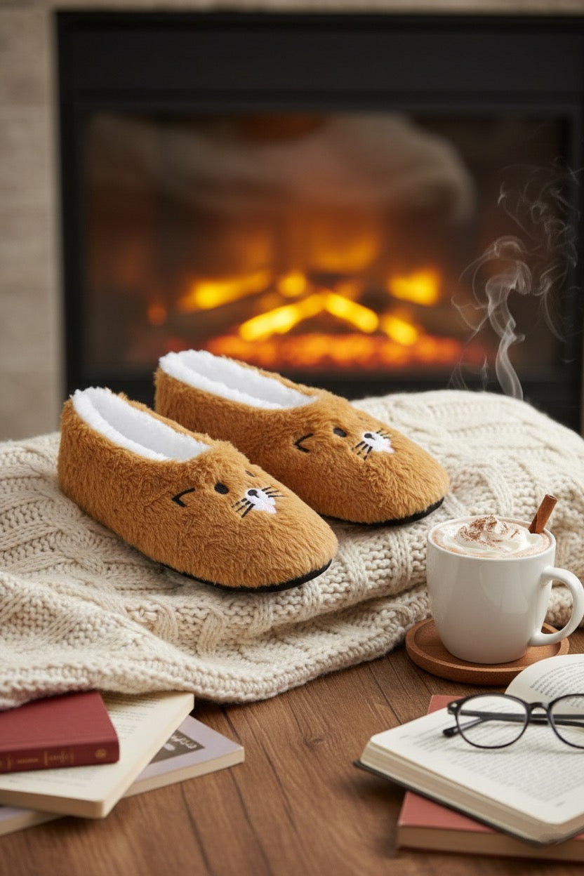 Ballerines Chaussons beige Femme | Légère, Souple & Confortable