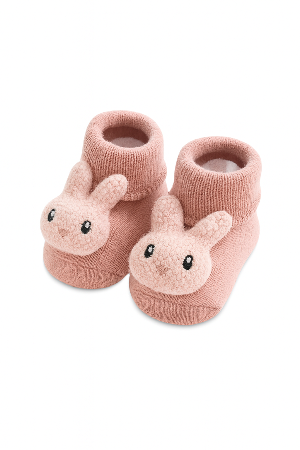 Chaussettes lapin rose bébé | légères & antidérapantes