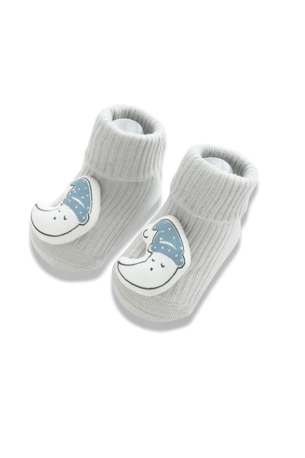 Chaussettes hiver bébé gris | légères & antidérapantes