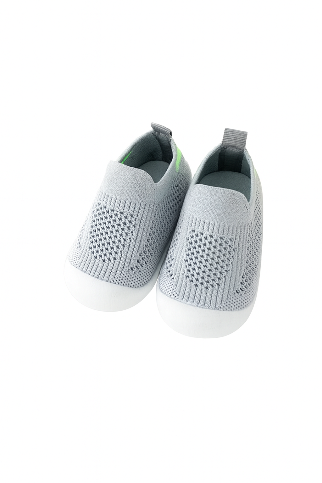 Chaussons bébé gris  | Semelle souple, légères & antidérapantes