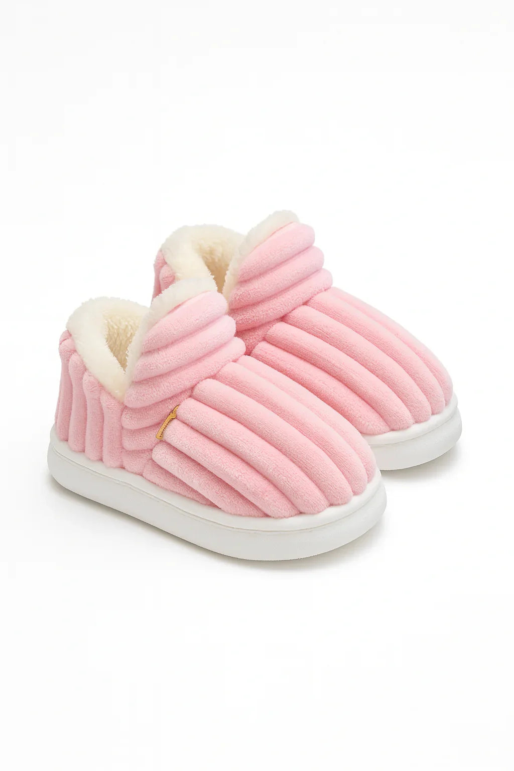 Chaussons rose haut bébé | Semelle Souple