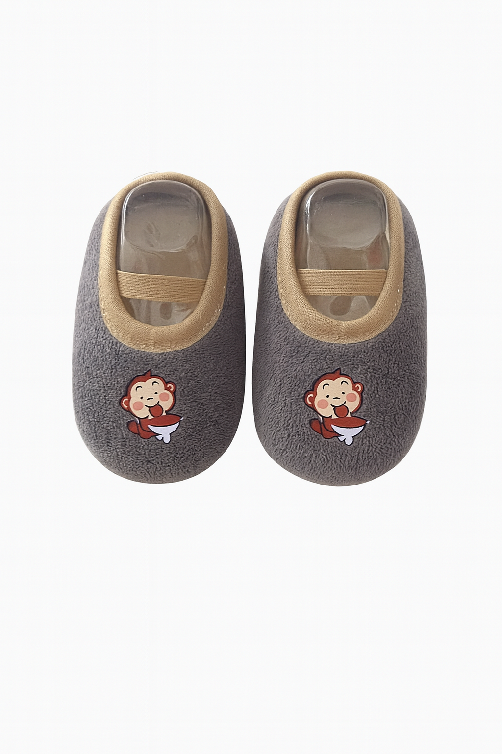 Chaussons gris bébé qui marche | Semelle Souple