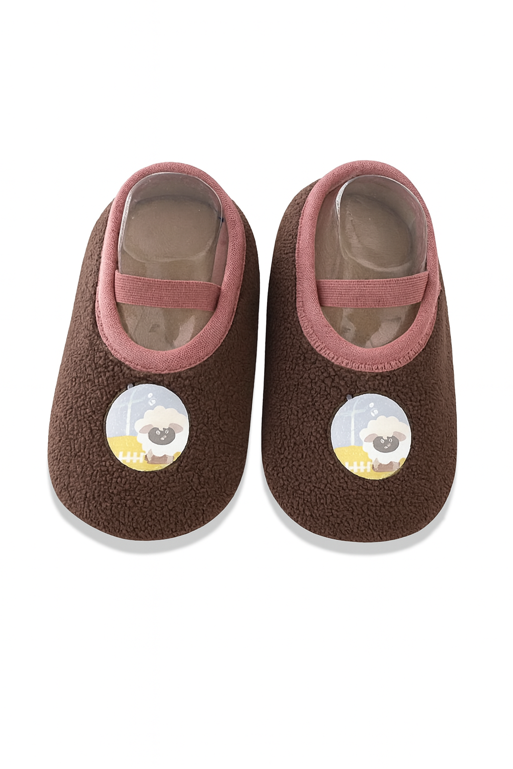 Chaussons bébé marron souples | Semelle Souple