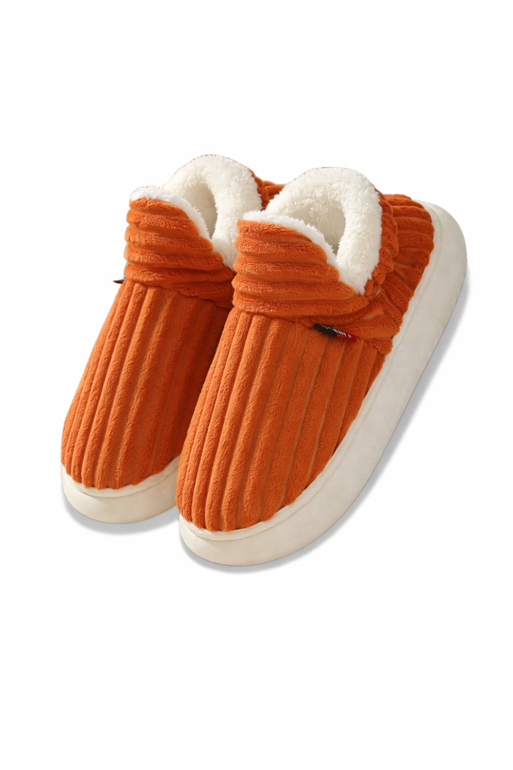 Chaussons bottes orange Homme | Confortables & Antidérapants