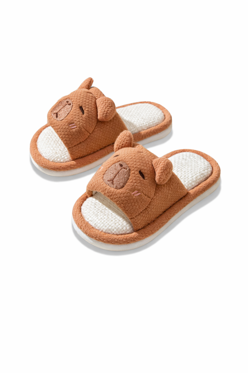 Chaussons enfant respirant marron | Semelle Souple