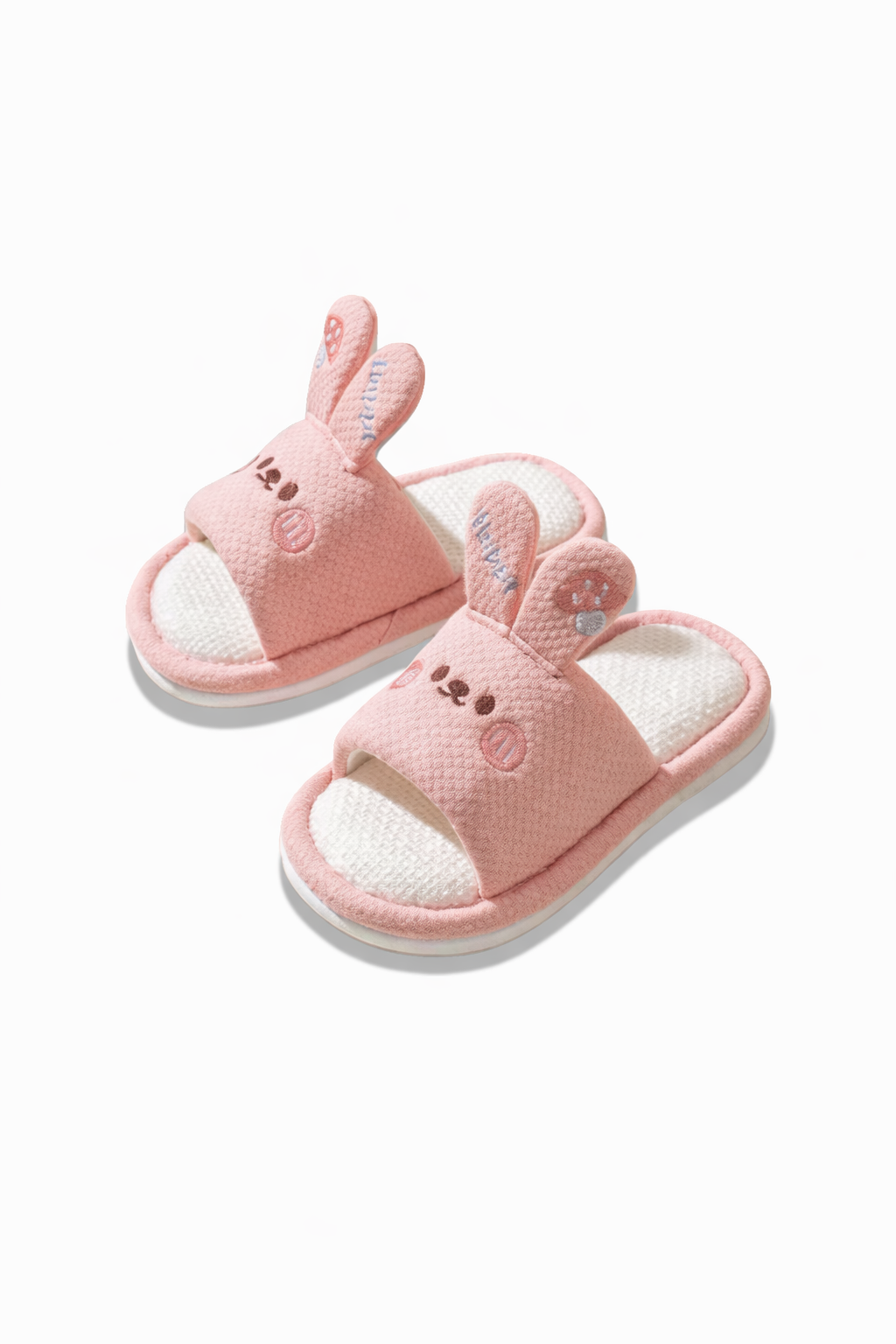 Chaussons lapin rose enfant  | Peluche, Semelle Souple