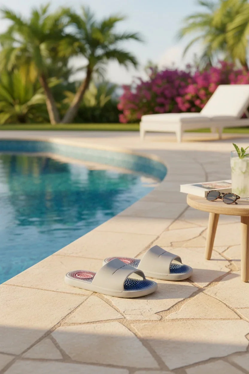 Claquette orthopédiques gris Homme antidérapants