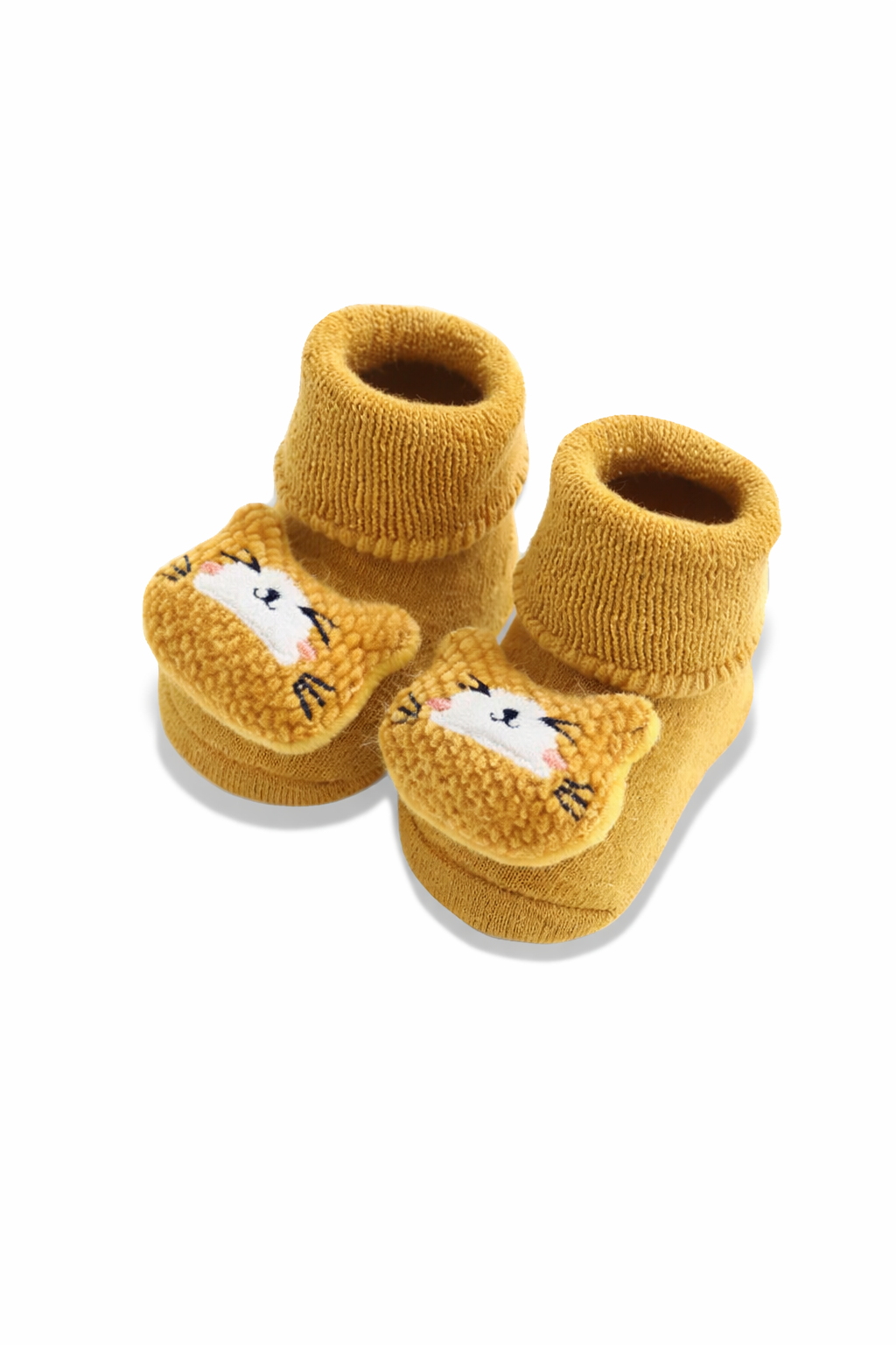 Chaussettes chaudes bébé orange | légères & antidérapantes