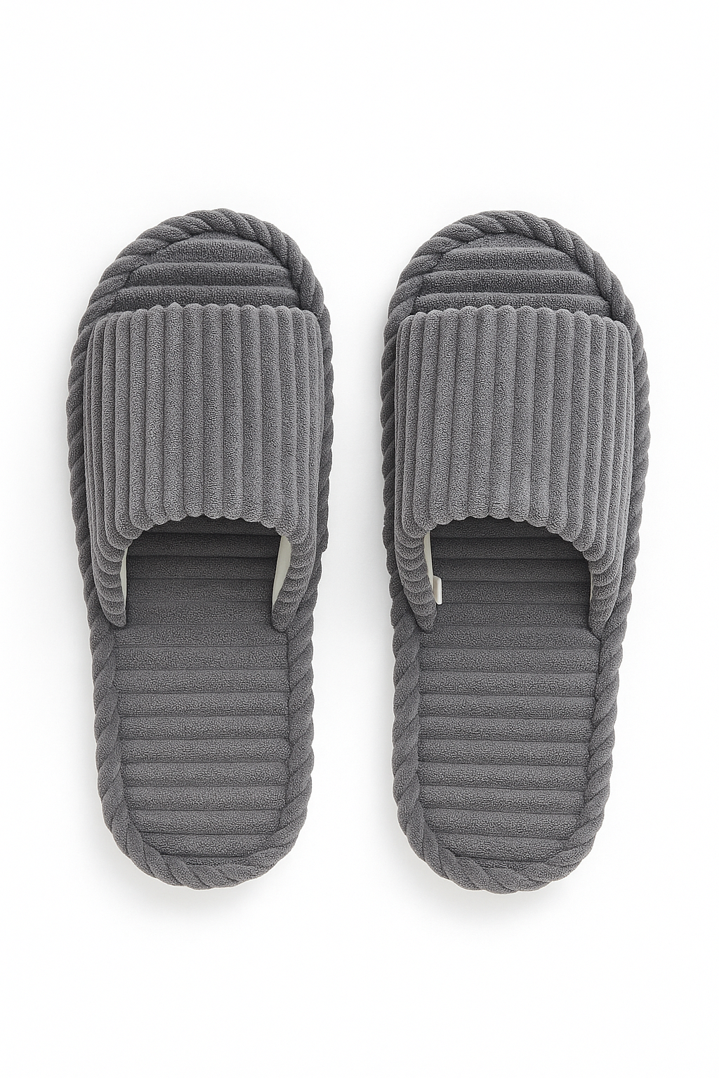 Mules grises confort maison Homme | Confortables & Antidérapants