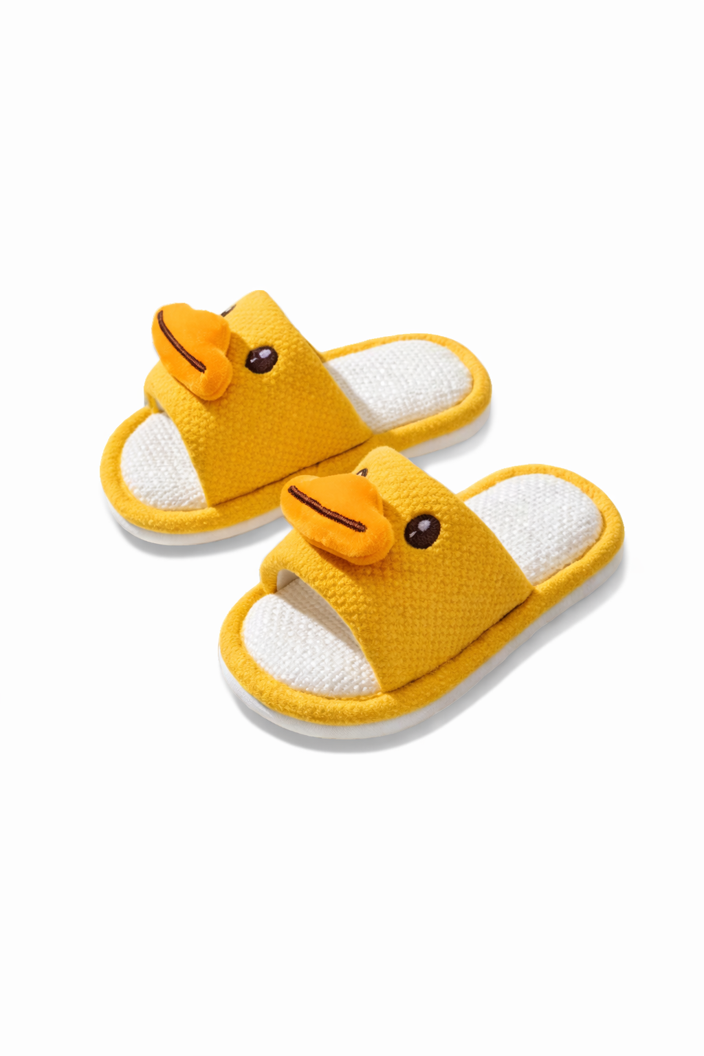 Pantoufles drôle enfant jaune | Confortables & Antidérapants