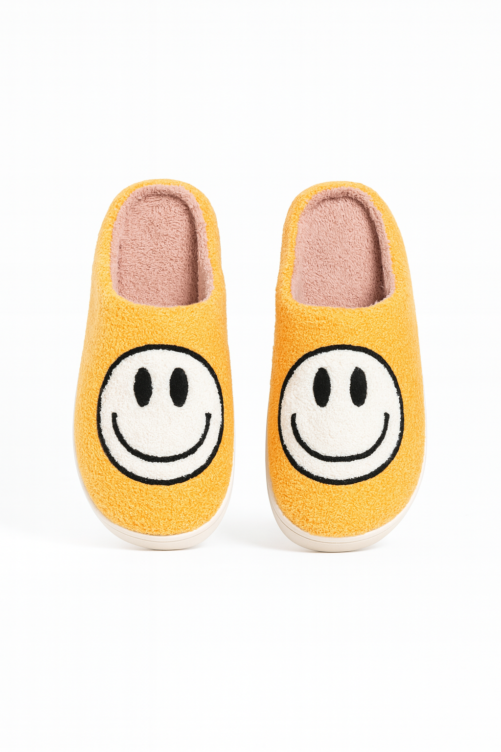 Chaussons peluche orange Homme | Fourrés